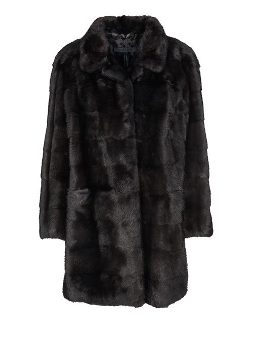 Mink fur coat SIMONETTA RAVIZZA | A11NANC1PIOMBO